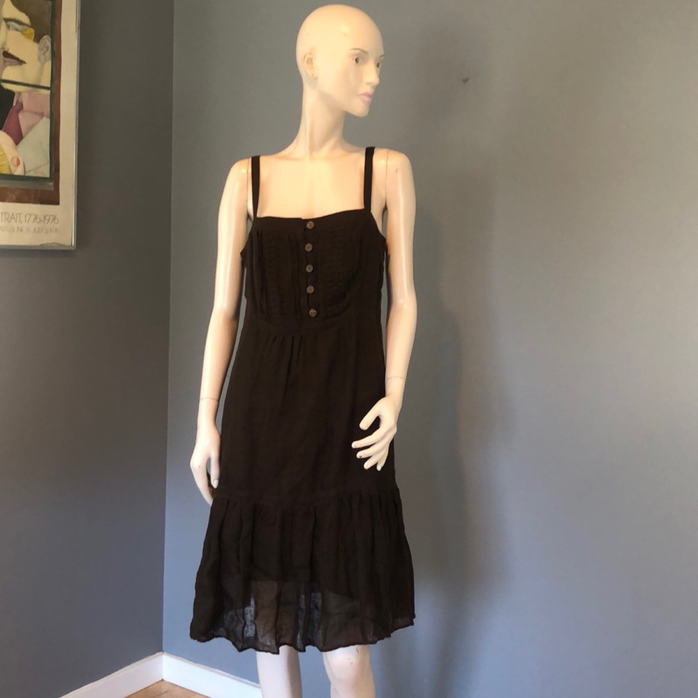 NWOT Milly Brown Linen Dress Sz 8